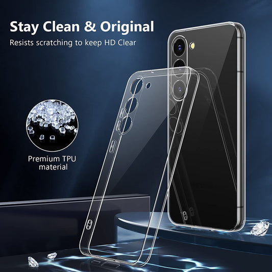 Samsung Galaxy S23 and S23 Plus Transparent with full Camera Protection Cover